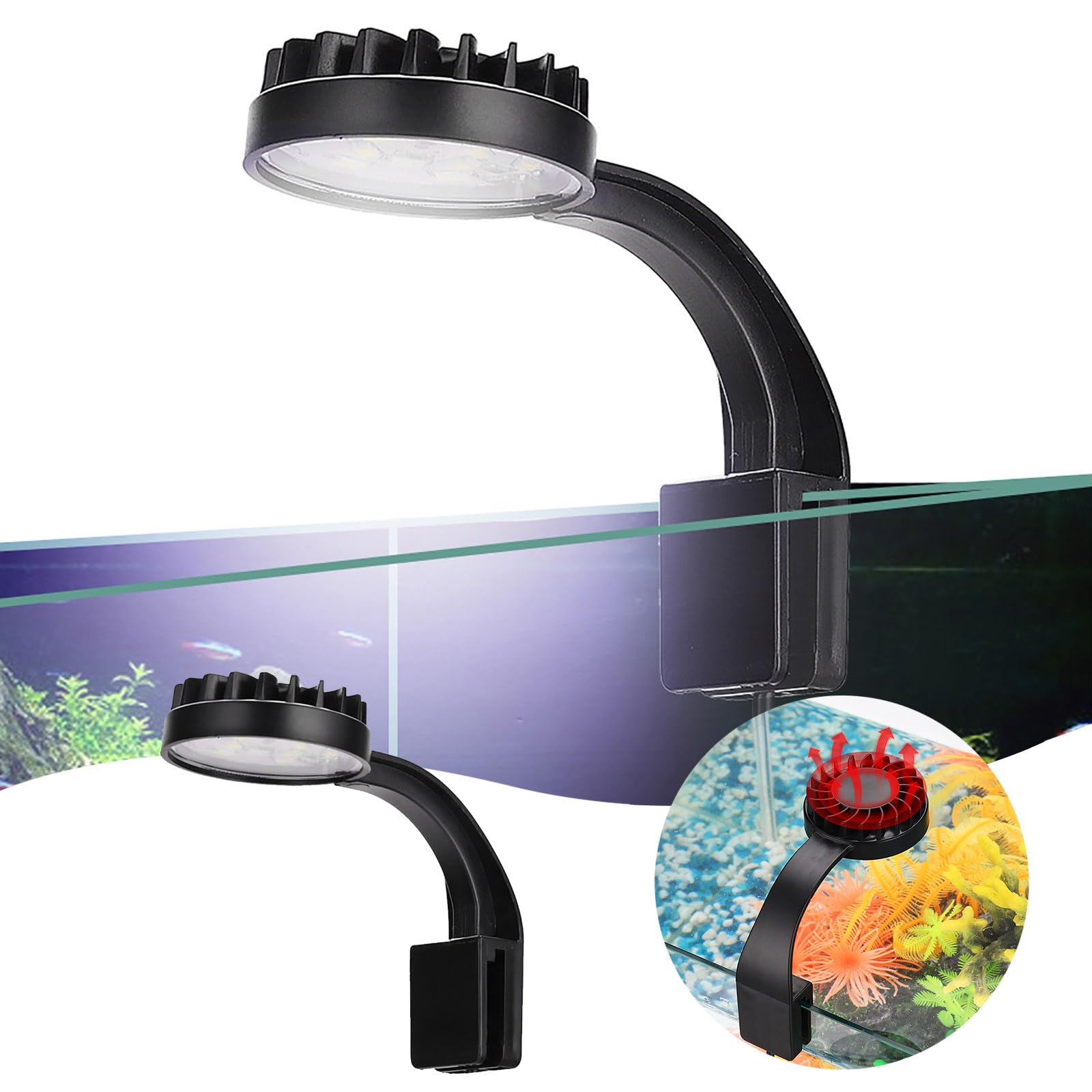 Amazon.co.jp: Gonweil 水槽ライト LED 5W ミニクリップ式 水草育成 高